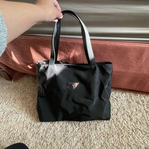 Prada nylon tote bag